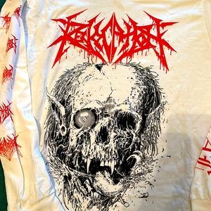 Revocation white long sleeved t shirt small